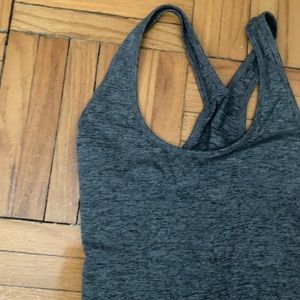 Grey athletic tank top